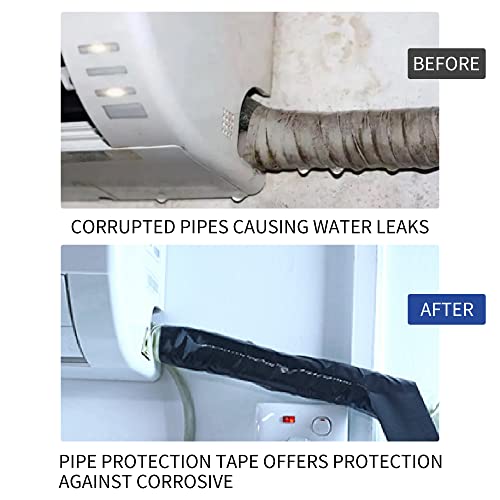 TAPEBEAR Corrosion Protection Pipe Tape Drain Pipe Wrap Tape 2" x 33Yard - size: 2inch x 33yard