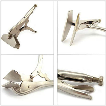 Locking Sheet Metal Clamp,Locking Pliers,Heavy Duty Vise Grip Duckbill Pliers for Welding, Bending and Metal Fabrication(8 inch) - color: 8 Inch