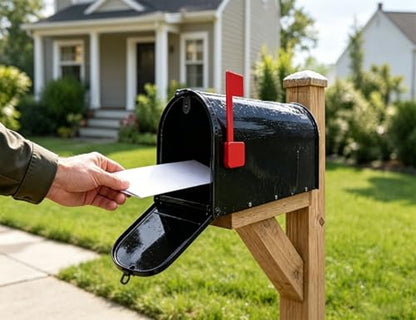 Mailbox Mounting Bracket,Carbon Steel,(fits mailboxes with a 6.4~12.3”Wide Floor) - size: 6.4~12.3 in