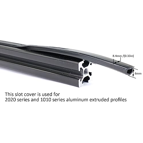 6 Meter 1010 2020 Aluminum Extrusion T Slot Cover Seal Dust Strip Bracket Insert Channel Filler for 6mm 80 20 10 Series 2040 1" V Slot Extruded Aluminum Rail Profile Accessories Hardware Black - style: 6 meters black