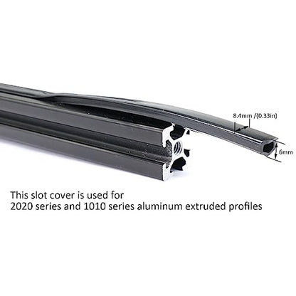 6 Meter 1010 2020 Aluminum Extrusion T Slot Cover Seal Dust Strip Bracket Insert Channel Filler for 6mm 80 20 10 Series 2040 1" V Slot Extruded Aluminum Rail Profile Accessories Hardware Black - style: 6 meters black