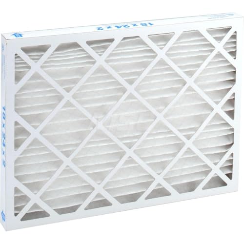 Pro - Source 18x24x2 Pleated Air Filter Wire-Backed Pleated MERV 10 Synthetic Paperboard Frame 500 FPM 1500 CFM Use with Any Unit