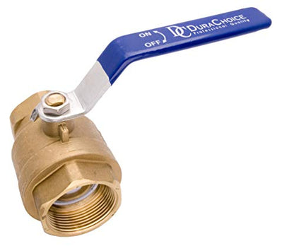 1-1/2" Brass Ball Valve Full Port 600 WOG Blue Handle for Water Oil Gas - size: [1-1/2"]