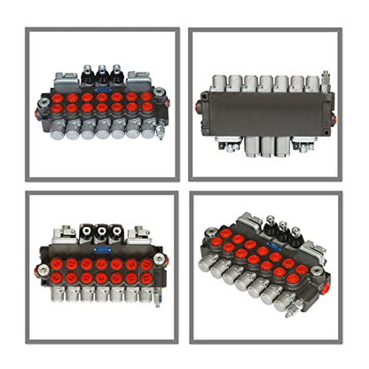 7 Spool 11GPM 4500 PSI Hydraulic Control Valve - size: 7 Spool 11GPM
