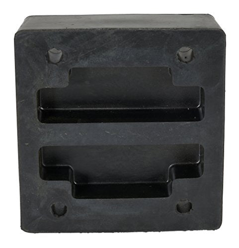 Vestil B-1213-4 Rubber Molded Bumper 12-13/16 In. x 11-13/16 In. x 3-7/8 In. Black - size: 11.8125 inches width