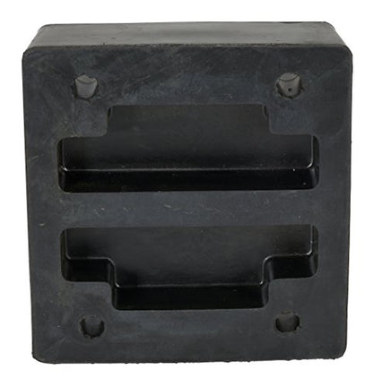 Vestil B-1213-4 Rubber Molded Bumper 12-13/16 In. x 11-13/16 In. x 3-7/8 In. Black - size: 11.8125 inches width