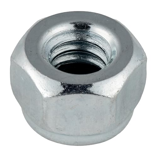 1/4"-20 (100 Pack) Nylock Hex Nuts, Grade 2, Nylon Insert Locknut by Makers Bolt - size: 1/4"-20 (100 pack)