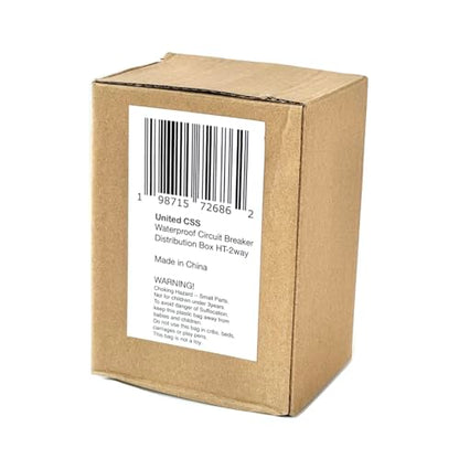 Waterproof Electrical Circuit Breaker Distribution Box IP65 HT-2Way by United CSS - size: 2Way