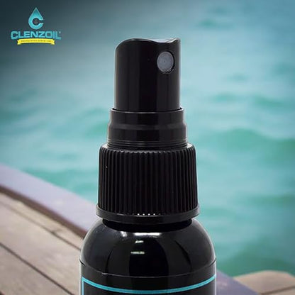 CLENZOIL Marine & Tackle - Fishing Gear Oil Lubricant - for Fish Care Reels, Boat Motors, Downriggers & More - Easily Oils Applicator - size: 2 x 2 oz Pump Sprayer
