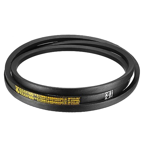 A-81 Drive V-Belt - [81-inch Inside Circumference] A-Section Rubber Drive Belt Wrapped for Transmission Use - size: A-81