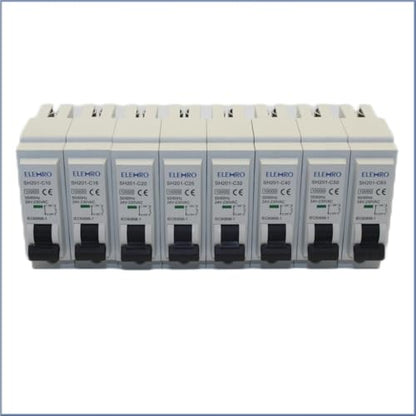 DC MCB, Miniature Circuit Breaker, Breaking Capacity of 10KA, 2P, 24VDC to 250VDC, 10-63Amps, with Indicator Window (16A)