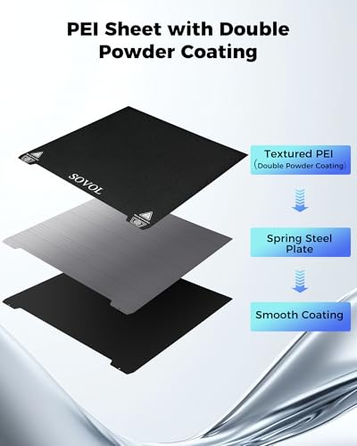 Sovol SV08 Flexible Steel Platform with PEI Surface 355x355mm - style: For SV08