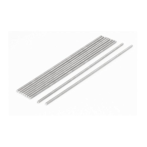 uxcell a16071500ux0035 M3 x 150mm 0.5mm Pitch 304 Stainless Steel Fully Threaded Rods Fasteners (Pack of 10) - size: M3 x 150mm