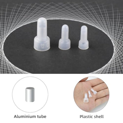 250 Pcs Closed End Wire Crimp Connectors and Terminals Kit - 22-18 18-14 12-10 AWG Gauge Nylon Core Insulated Cap Connector Terminal (White)