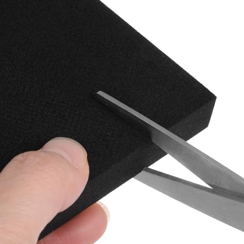 uxcell 8pcs Rubber Padding Sheets 1/2 Inch Thick x 4 Inch Long Square Neoprene Foam Sheet Non-Slip Anti Vibration Pads, Anti-Skid Noise - size: 1/2" Thick, 4" Length