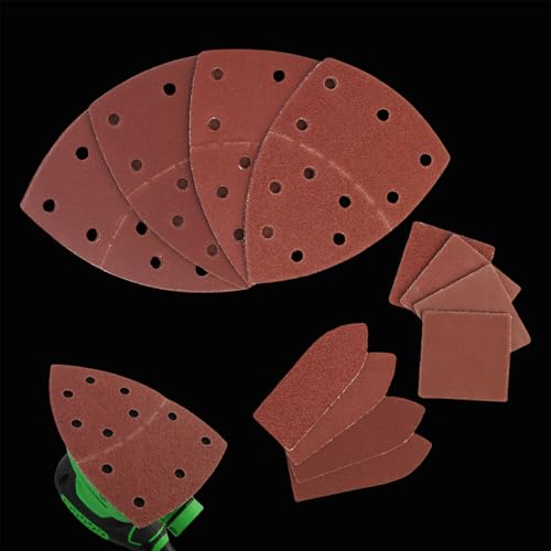 120 PCS Skil Sander Sandpaper 60/120/180/240 Grit with Holes Hook and Loop - style: 120PCS-60/120/180/240