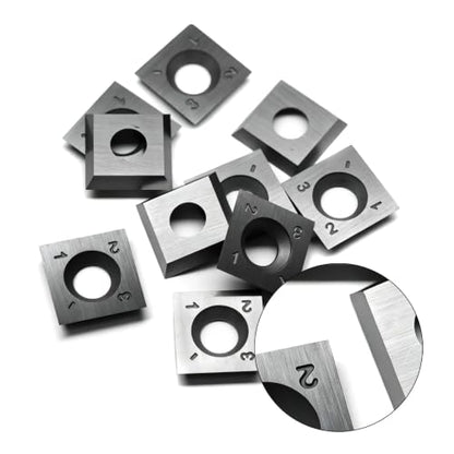 15mm Square Carbide Inserts Cutters Knives Blades 15×15×2.5mm-30°for Woodworking Spiral/Helical Planer Cutter Head or Lathe Turning 10pcs