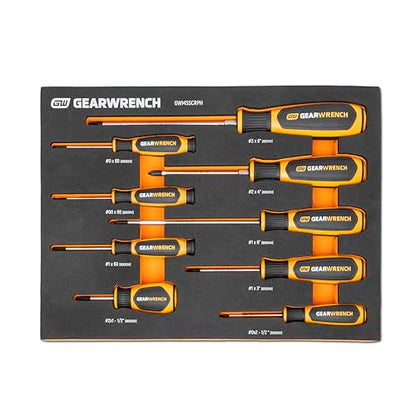 GEARWRENCH 9 Piece Phillips Screwdriver Set | GWMSSCRPH
