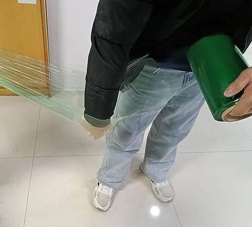 Green Plastic Wrap Stretch Film 12”×1000ft 80 Gauge Industrial Moving Wrap - color: Green 1