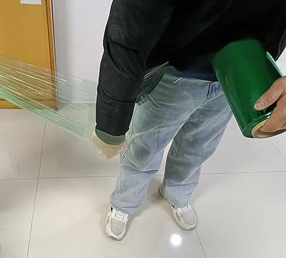 Green Plastic Wrap Stretch Film 12”×1000ft 80 Gauge Industrial Moving Wrap - color: Green 1
