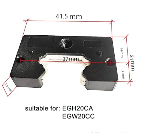 EGW20CA Linear Slider Bearing, 2pcs EGW20CA Flange Bearing Slider Block for CNC Linear Guide and Machines - size: EGW20