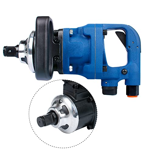 1 Inch Air Impact Wrench, High Torque Pneumatic Impact Wrench with D Handle, Torque Output Up to 2100 ft lb
