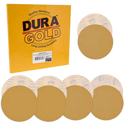Dura-Gold 9" Drywall Sanding Discs, Grits 60, 80, 120, 180, 240 Hook & Loop - size: Variety Grit