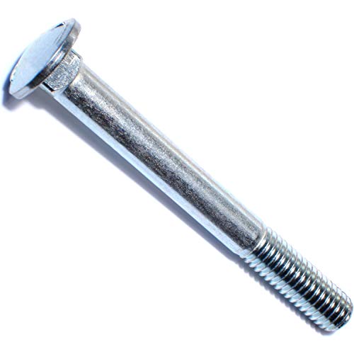 Hard-to-Find Fastener 014973453282 Carriage Bolt Grade 5, 7/16-14 x 4, Piece-5 - size: 1 Count (Pack of 5)
