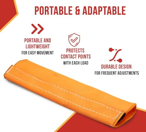 Mytee Products Yellow Polyester Web Sling Wear Pad for Rigging and Lifting Slings Protection - size: 4 - Pack, style: Cordura Tubular Sleeve (6" x 12")