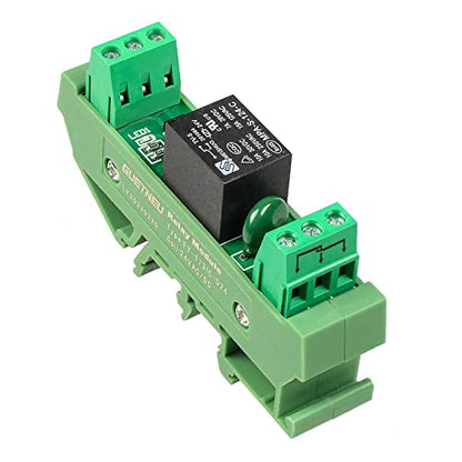Relay Board, Relay Module 1 Channel 1 SPDT DIN Rail Mount 24V DC/AC - size: 1 Channel 1 SPDT