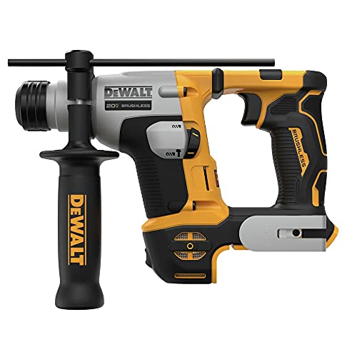 DEWALT 20V MAX SDS Plus Rotary Hammer Drill, Cordless, 5/8 in., Tool Only (DCH172B), Special Feature-Brushless Motor, Compact