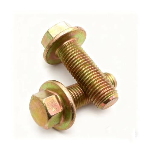 10.9 Grade JIS M12-1.25x30 Hex Flange Bolts - UNF Fine Thread, Full Threaded (4)