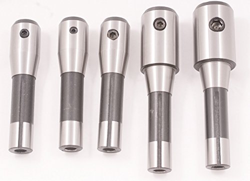 HHIP 3900-1005 5-piece R8 End Mill Holder Set, 3/16-3/4" - size: 3/16" - 3/4", style: 5 Piece Set