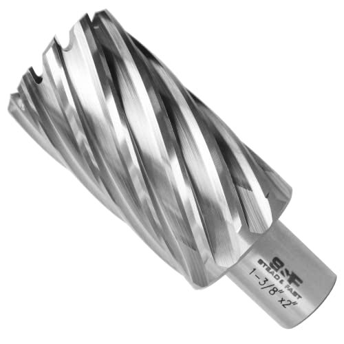 S&F STEAD & FAST Annular Cutter High Speed Steel 1-3/8" x 2" with Pilot Pin - size: 1-3/8"x 2"