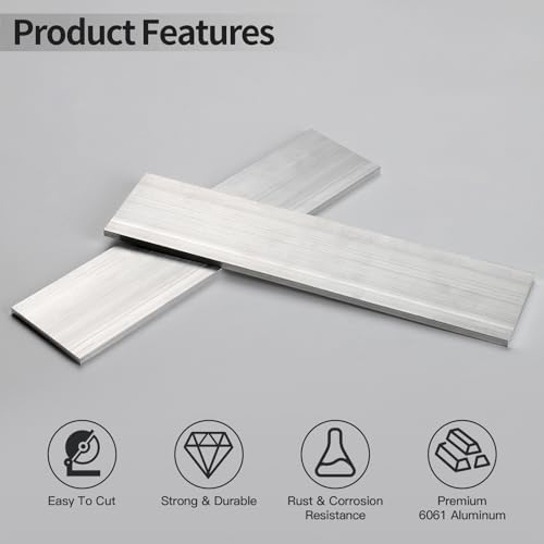 1 Pcs 1/4" x 3" 6061 Square Aluminum Flat BAR,12" Long, 6mm X 75mm X 305mm Aluminum Flat Plate, T6511 Solid New Mill Stock - size: 1/4x3x12"
