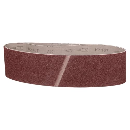 3 x 24 Inch Sanding Belts, 2 Pcs 60 Grit Belt Sander Paper - size: 3 x 24 Inch(60 Grit)