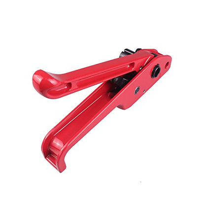 Poly Strapping Tensioner & Cutter Manual Banding Strapping Tools for Polyester Polyproplyn 1/2" - 3/4" Strap Red