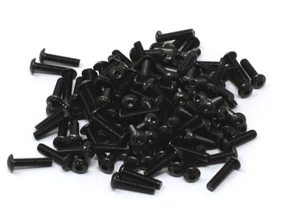 iexcell 100 Pcs M3 x 12mm Thread Pitch 0.5 mm Alloy Steel 12.9 Grade Hex Socket Button Head Cap Screws Bolts Kit, Black Oxide Finish - size: M3 x 12mm