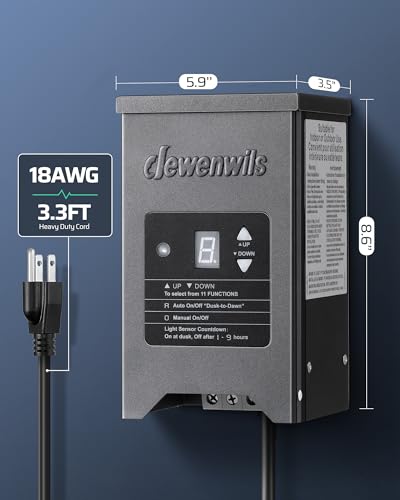 DEWENWILS 150W Low Voltage Landscape Lighting Transformer - style: 150W