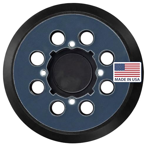 Core Series 5 Inch Replacement Sanding Pads, Fits DeWalt, Craftsman, Stanley Random Orbital Sanders, 4 Screw Holes, Hook, Firm Foam Backing Pad, 8 Holes – Made in USA (PN 52998) (2-Pack) - size: 4 Screw Holes