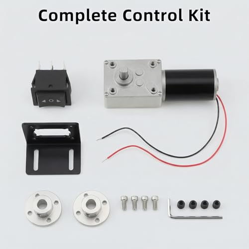 Worm Gear Motor Kit 12V DC 160 RPM Electric Gear Permanent Magnet Motor - size: Speed-160 RPM
