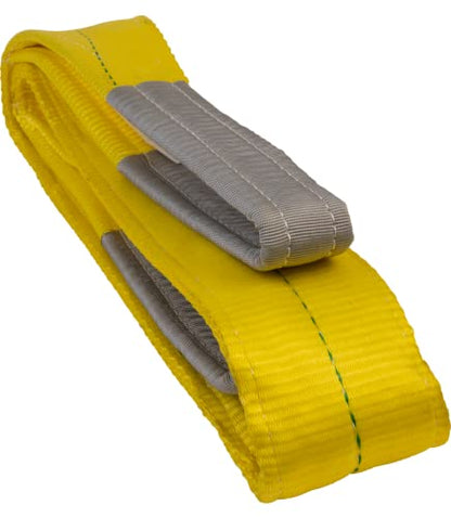 JET Eye & Eye 2-Ply Polyester 4" x 10' Web Sling (262410) - size: Eye & Eye 4" x 10' Web Sling