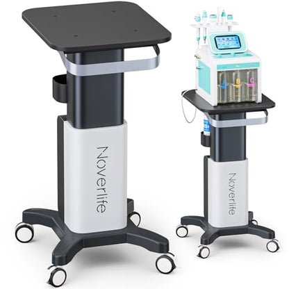Noverlife Esthetician Cart, 260lbs Load Deluxe Beauty Salon SPA Facial Cart - color: Deluxe - Wider Handle/Posts/Top