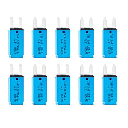 DC 10 PCS 15 Amp Auto-Reset ATM Mini Circuit Breaker （10A-30A） Blade Fuses Assortment Kit for Boat Marine RV Yacht Battery Trailer Bus Truck - style: 15A