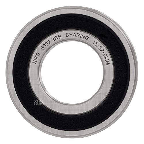 XIKE 6004-2RS Sealed Deep Groove Ball Bearings, 20x42x12 mm, 2-Pack - size: 6004-2RS - 20x42x12 mm
