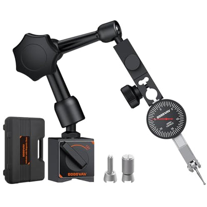 0-0.03"/0.0005" Dial Test Indicator with 90lbs/40kg Magnetic Base