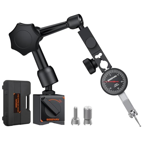 0-0.03"/0.0005" Dial Test Indicator with 90lbs/40kg Magnetic Base