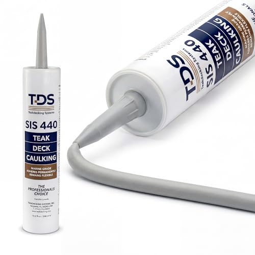 Teakdecking Systems (TDS) SIS 440 Teak Deck Caulk Cartridge 10.3oz - Gray - color: Gray, size: 10.3 oz