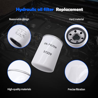 Hydraulic Filter Compatible with John Deere 670 750 650 950 790 - style: 51229