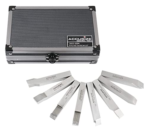 Accusize Industrial Tools HSS Tool Bit Pre-Ground, 1/2 in, 2662-2004 - size: 1/2 in